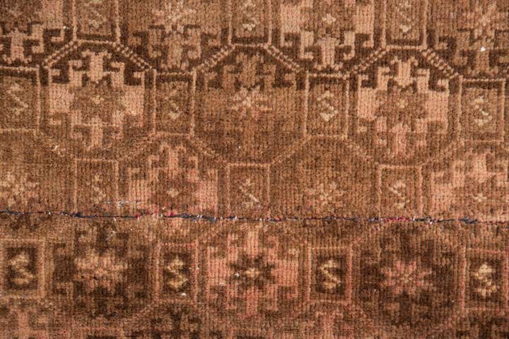2' 2 x 4' 9 Hand Knotted Ultra Vintage Persian Wool Runner Rug