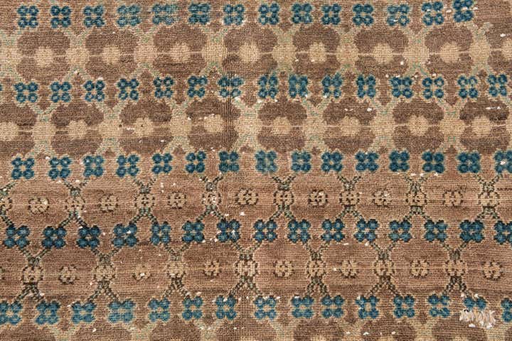 4' 2 x 8' 6 Hand Knotted Ultra Vintage Persian Wool Runner Rug