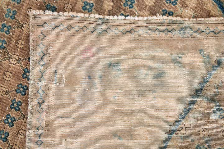 4' 2 x 8' 6 Hand Knotted Ultra Vintage Persian Wool Runner Rug