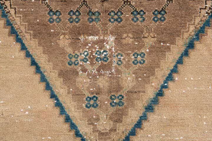 4' 2 x 8' 6 Hand Knotted Ultra Vintage Persian Wool Runner Rug