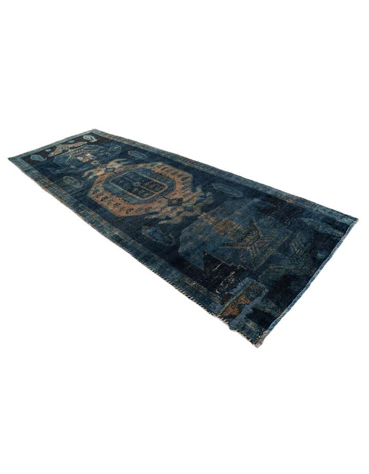 3' 5 x 9' Hand Knotted Ultra Vintage Persian Wool Runner Rug