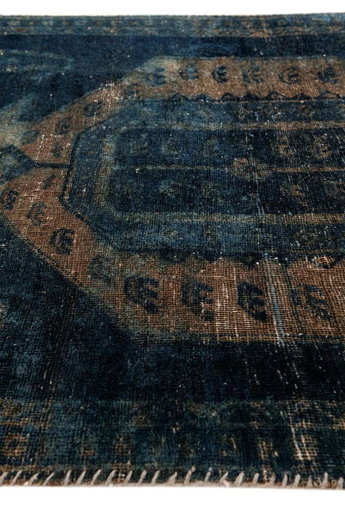 3' 5 x 9' Hand Knotted Ultra Vintage Persian Wool Runner Rug