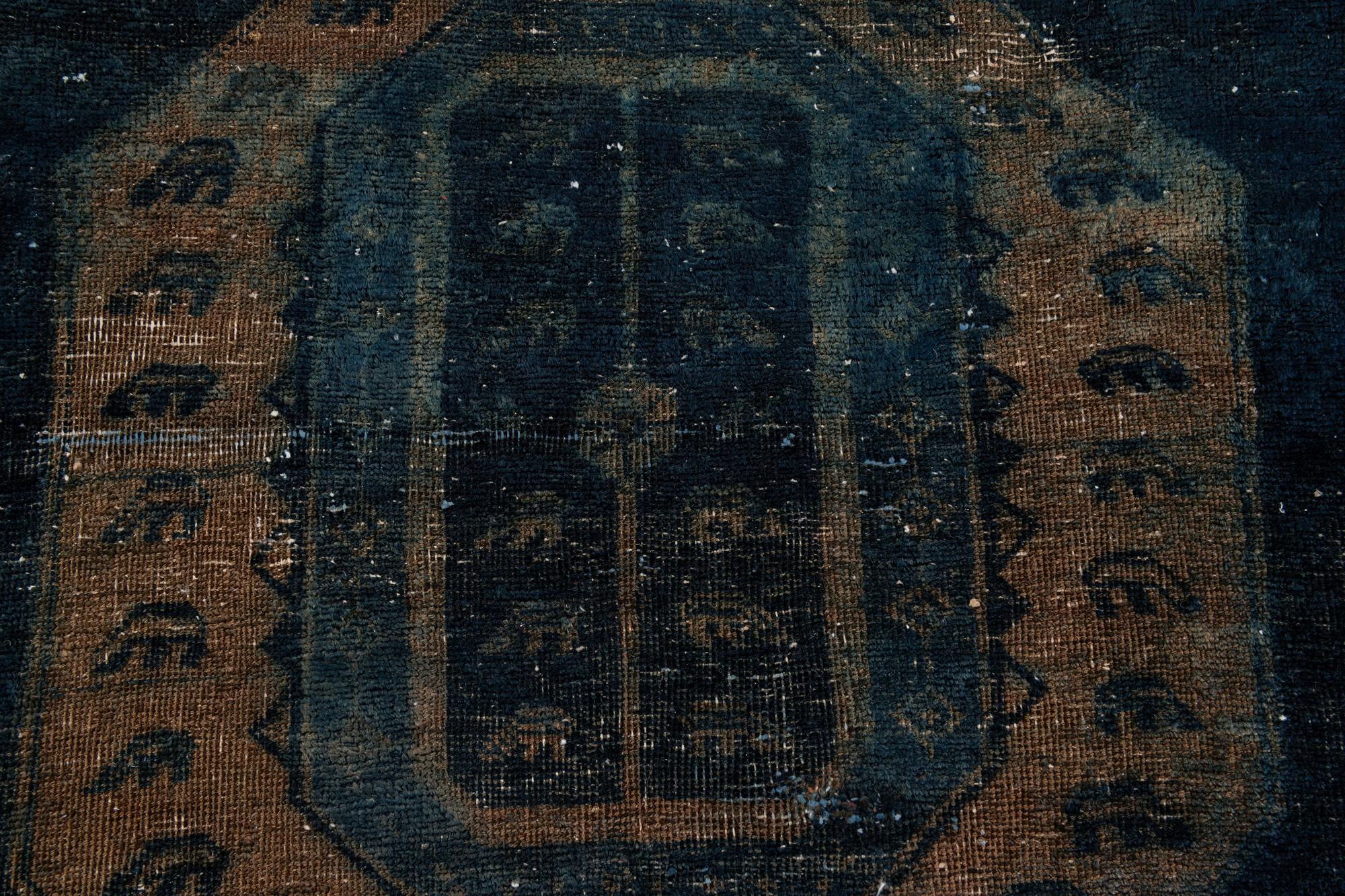 3' 5 x 9' Hand Knotted Ultra Vintage Persian Wool Runner Rug