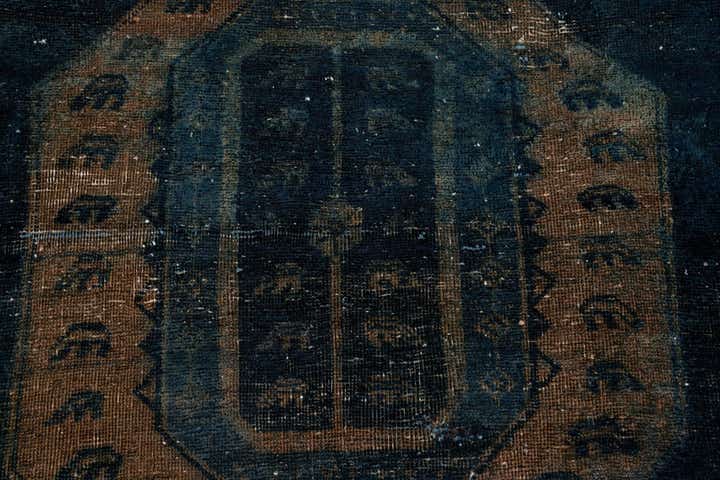 3' 5 x 9' Hand Knotted Ultra Vintage Persian Wool Runner Rug