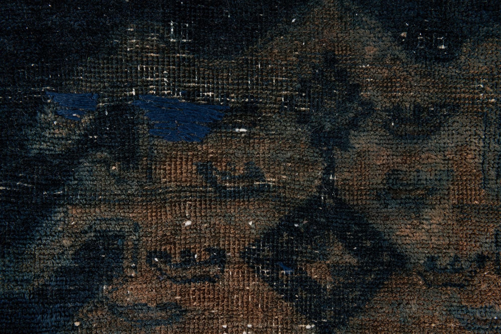 3' 5 x 9' Hand Knotted Ultra Vintage Persian Wool Runner Rug