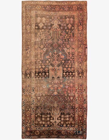 5' x 10' 2 Hand Knotted Ultra Vintage Persian Wool Runner Rug