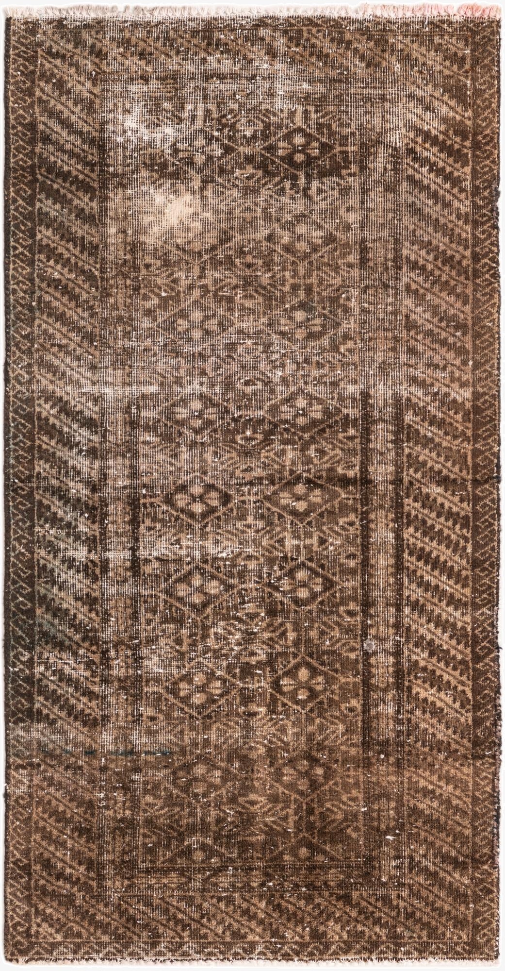 3' x 6'  Hand Knotted Ultra Vintage Persian Wool Runner Rug
