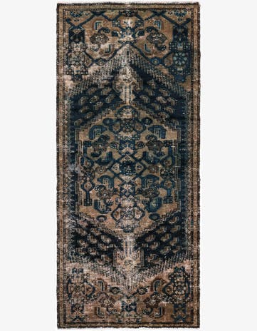 2' 7 x 6' Hand Knotted Ultra Vintage Persian Wool Runner Rug