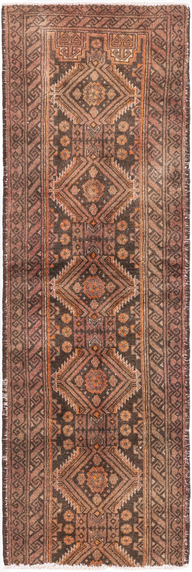 2' x 6' 6  Hand Knotted Ultra Vintage Persian Wool Runner Rug