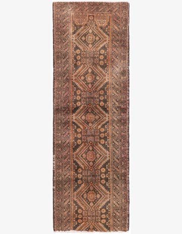2' x 6' 6 Hand Knotted Ultra Vintage Persian Wool Runner Rug