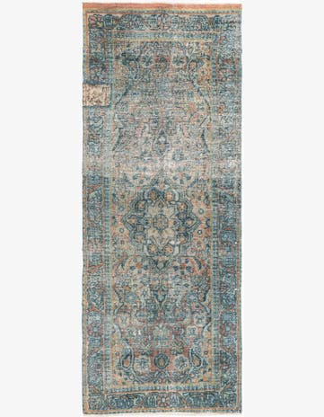 3' 1 x 8' 1 Hand Knotted Ultra Vintage Persian Wool Runner Rug
