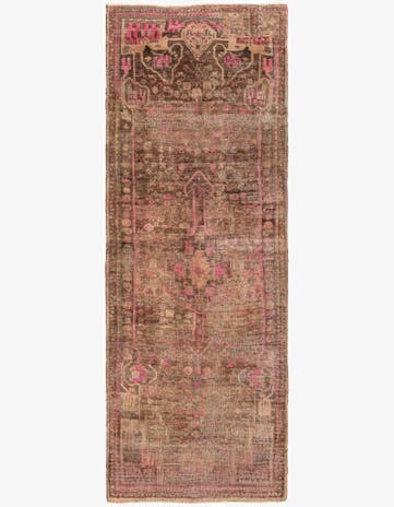 3' 5 x 9' 6 Hand Knotted Ultra Vintage Persian Wool Runner Rug