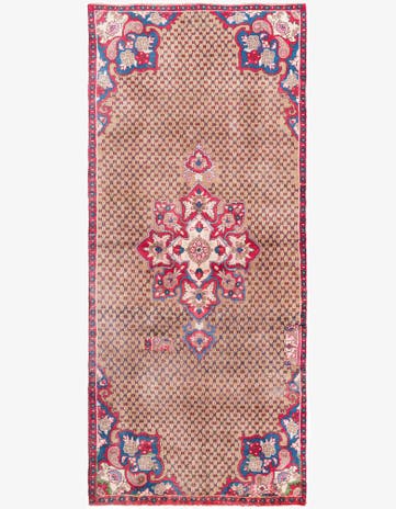 4' x 9' Hand Knotted Ultra Vintage Persian Wool Runner Rug