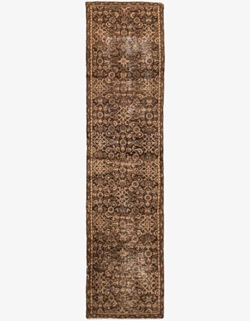 2' 10 x 11' 6 Hand Knotted Ultra Vintage Persian Wool Runner Rug