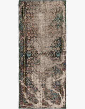 2' 9 x 6' 4 Hand Knotted Ultra Vintage Persian Wool Runner Rug