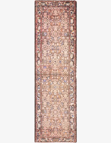 2' 10 x 9' 8 Hand Knotted Ultra Vintage Persian Wool Runner Rug