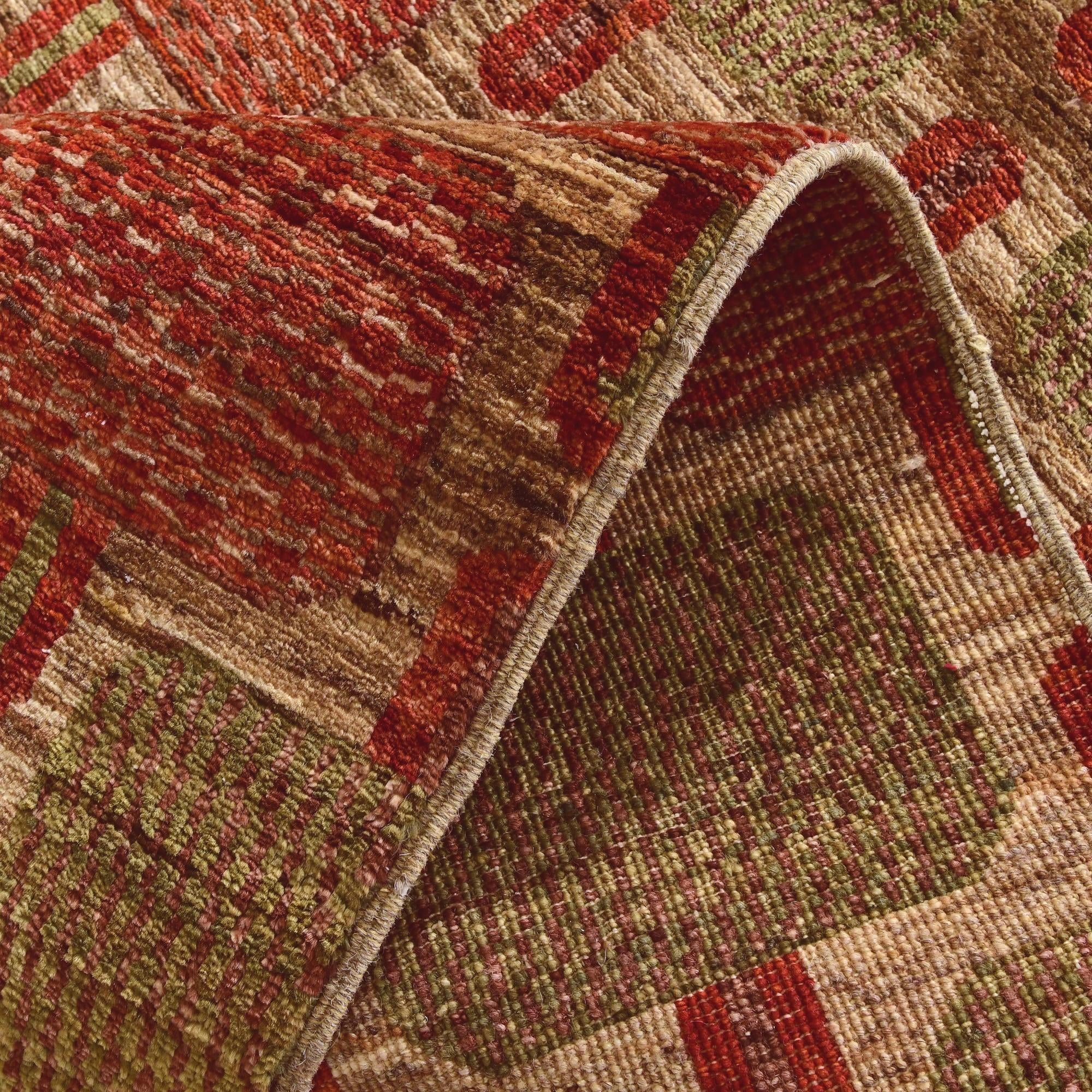 2' 9 x 9' 5 Hand Knotted Ziegler Modern Runner Rug