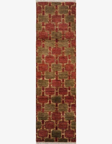 2' 9 x 9' 5 Hand Knotted Ziegler Modern Runner Rug