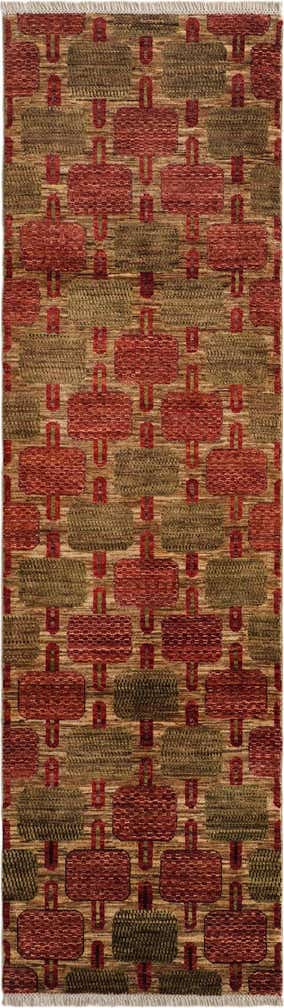 2' 9 x 9' 5 Hand Knotted Ziegler Modern Runner Rug