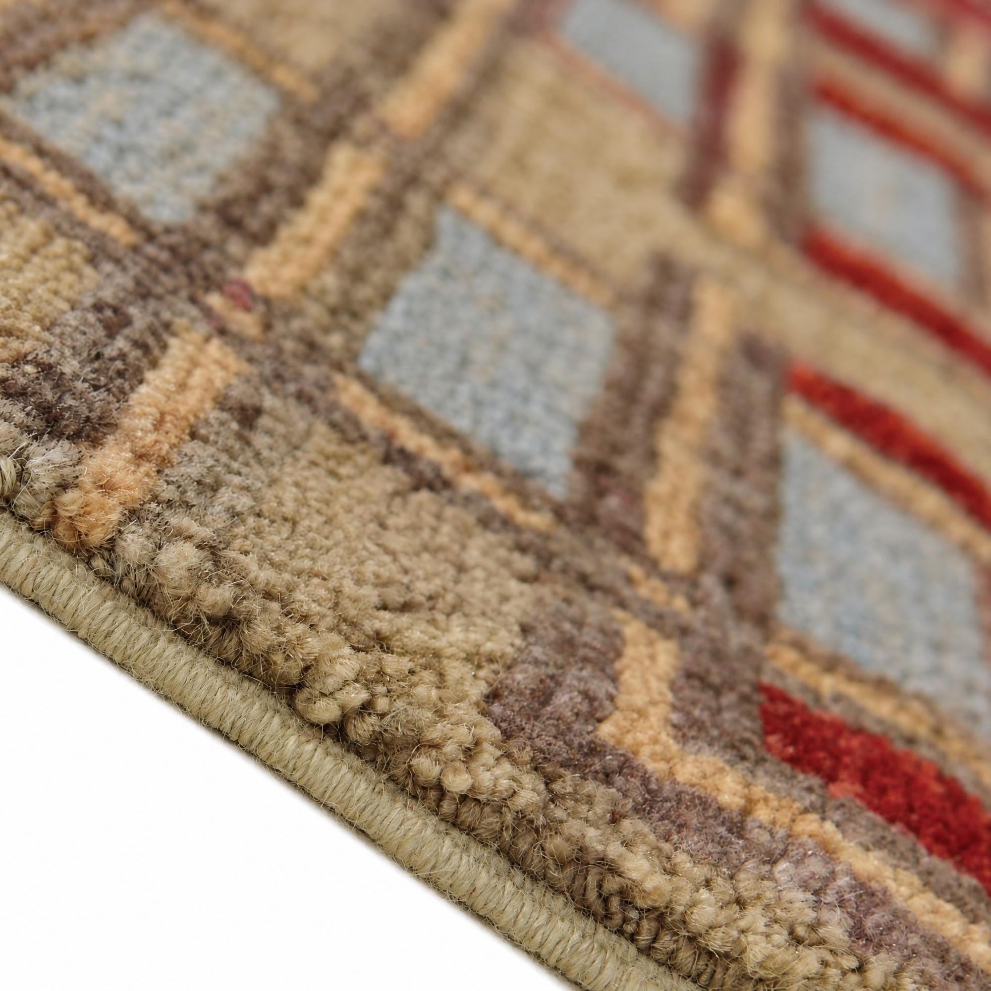 95cm x 360cm anudado a mano Ziegler Modern Alfombra Pasillera