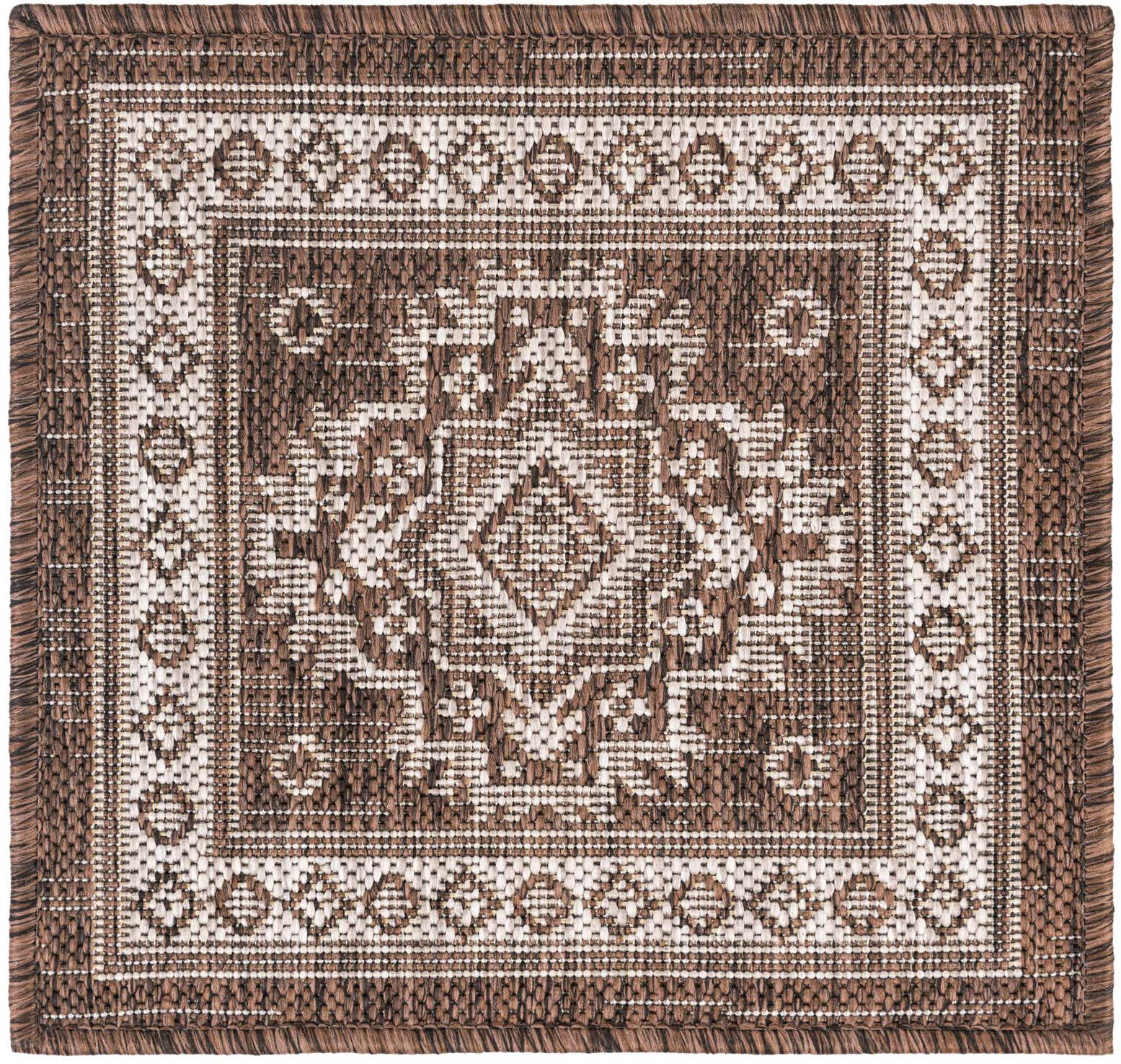 1' 4 x 1' 4 Easy-Clean Aztec Indoor / Outdoor Sample Rug
