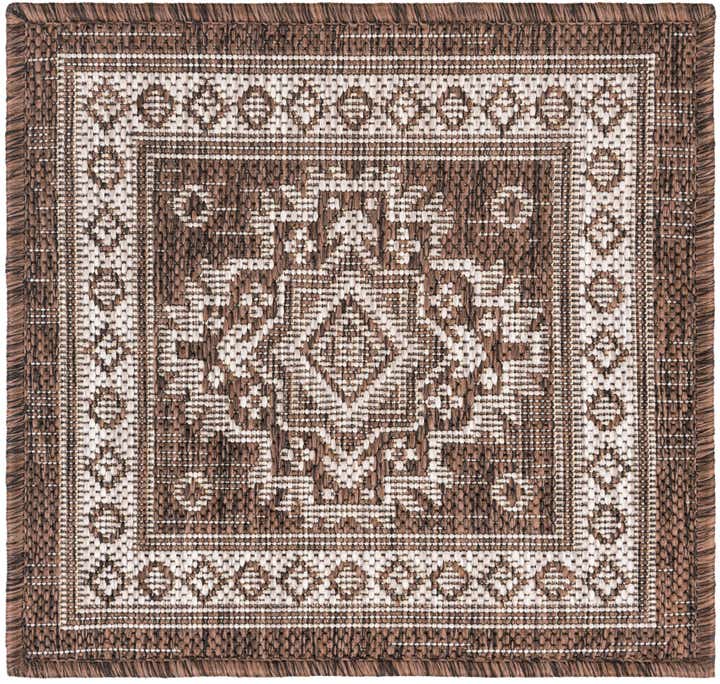 1' 4 x 1' 4 Easy-Clean Aztec Indoor / Outdoor Sample Rug