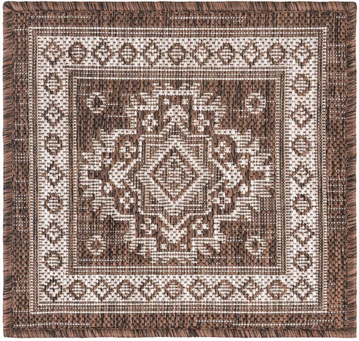 Detail image of 1' 4 x 1' 4 Easy-Clean Aztec Indoor / Outdoor Sample Rug