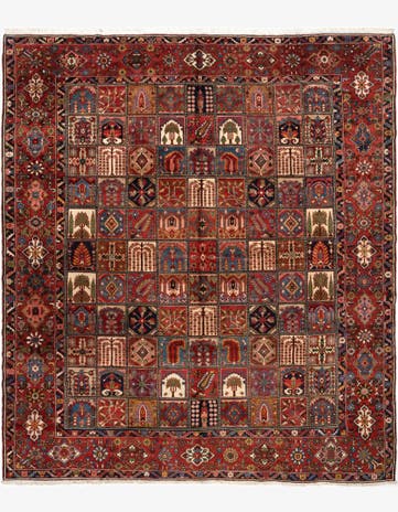 12' 10 x 14' 6 Bachtiar Wool Square Rug