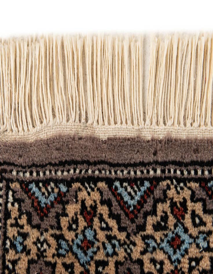 Detail image of 1' 1 x 1' 1 Hand Knotted Bokhara Oriental Wool Square Rug