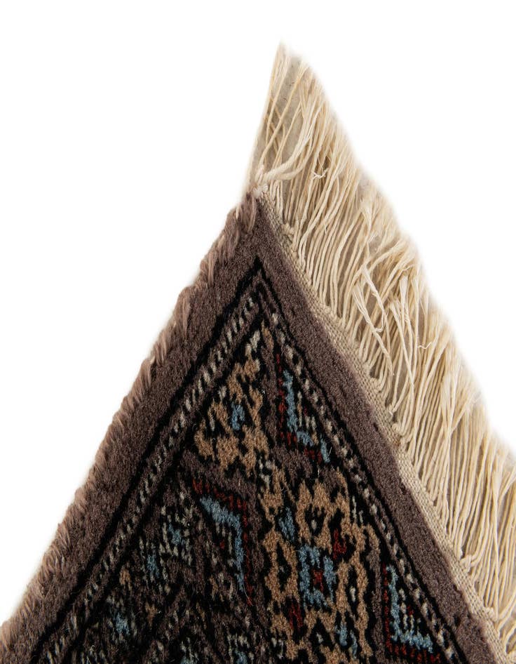 Detail image of 1' 1 x 1' 1 Hand Knotted Bokhara Oriental Wool Square Rug