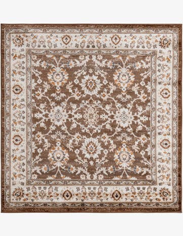 Brown Charlotte Square Rug