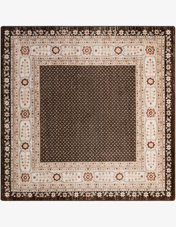 Brown Charlotte Square Rug