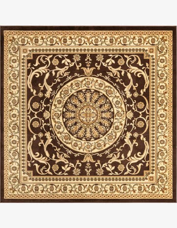 Brown Chateau Square Rug