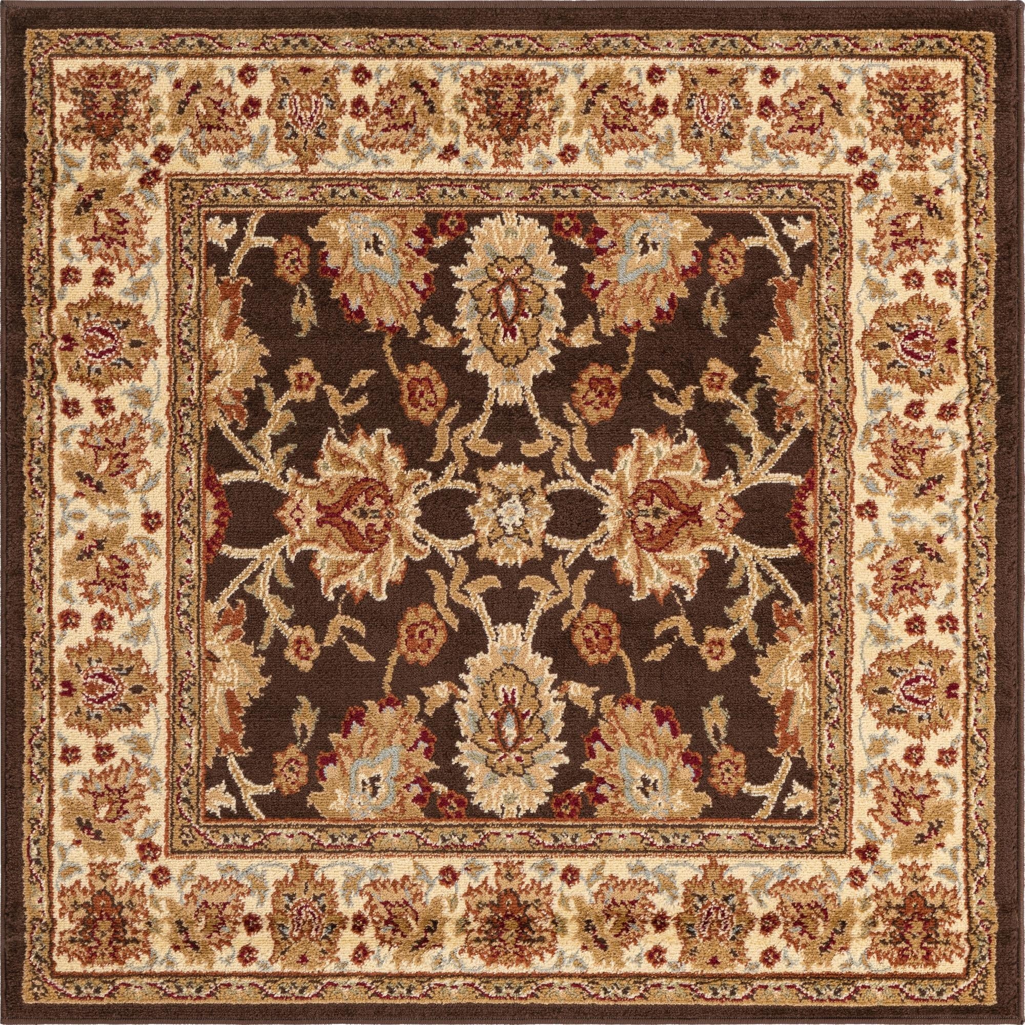 4' x 4' Classic Agra Square Rug