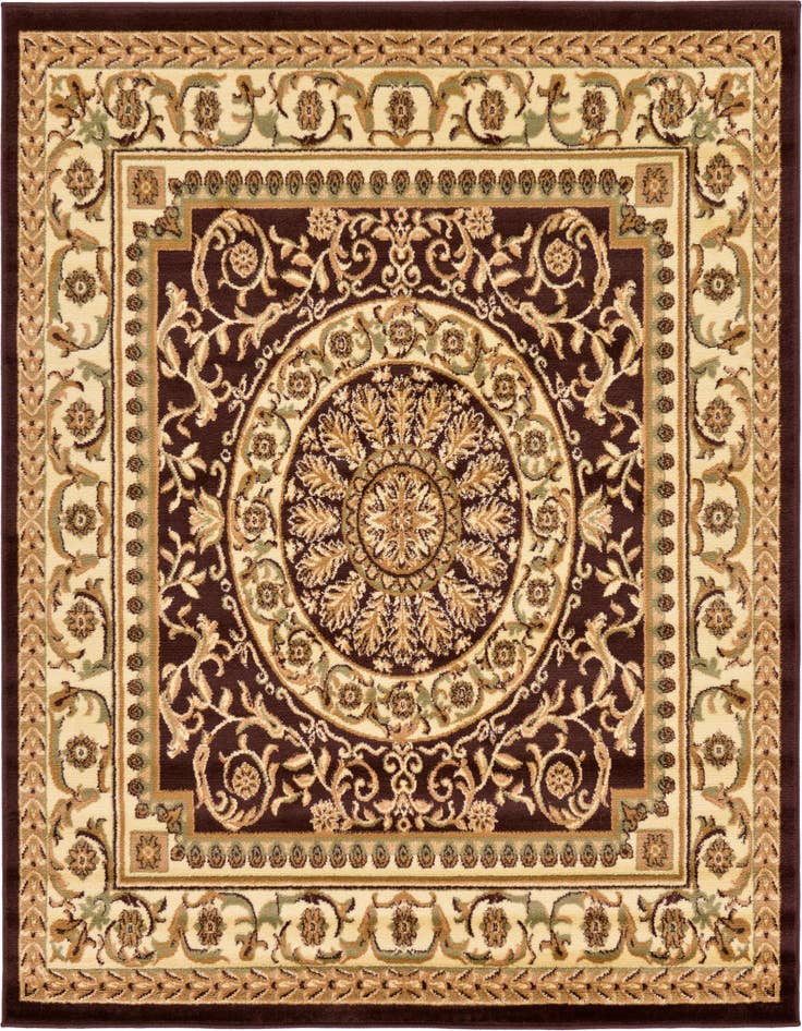 Detail image of 6' x 6' Classic Aubusson Square Rug