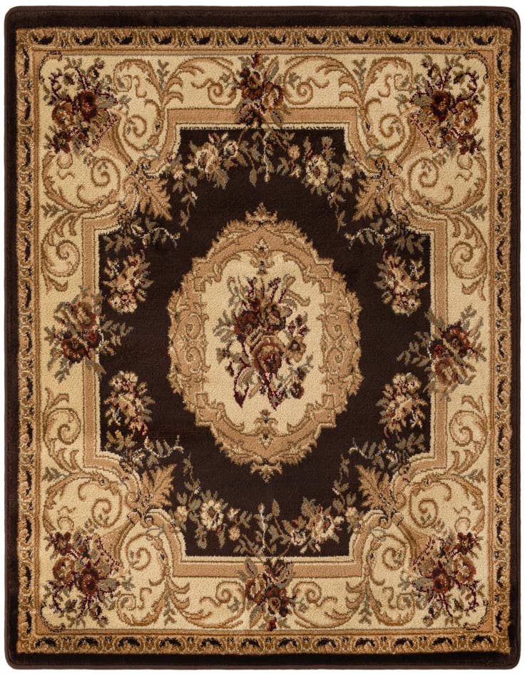 Detail image of 4' x 4' Classic Aubusson Square Rug