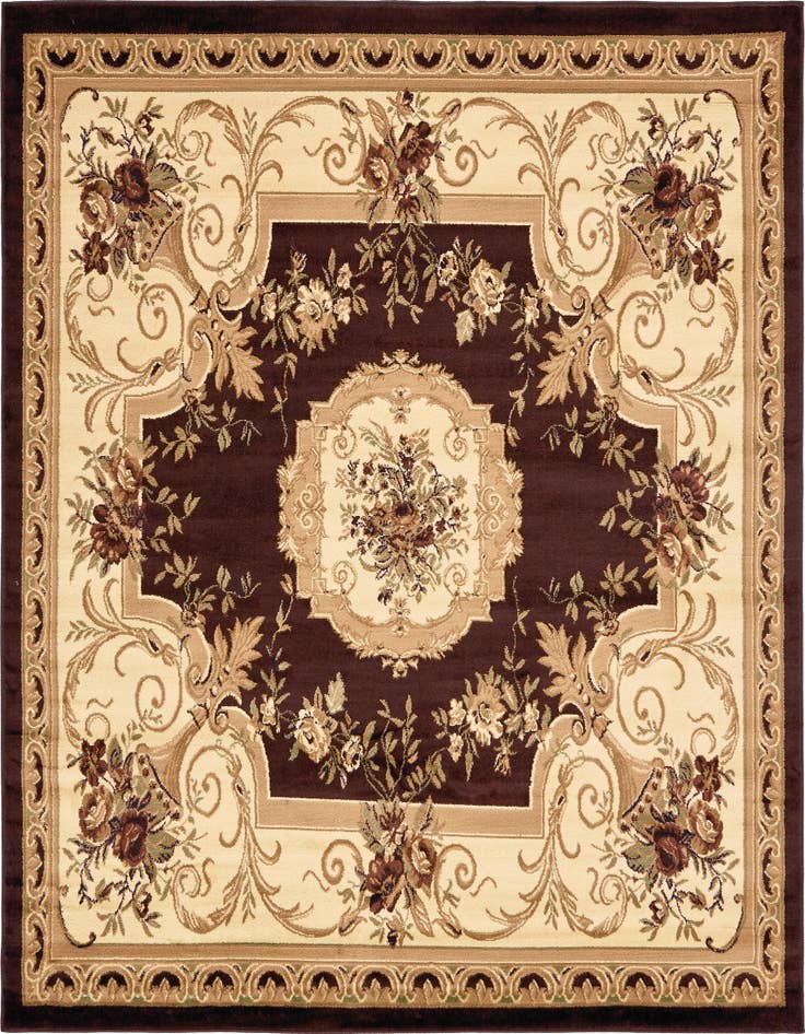 Detail image of 7' 10 x 7' 10 Classic Aubusson Square Rug