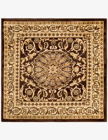 4' x 4' Classic Aubusson Square Rug