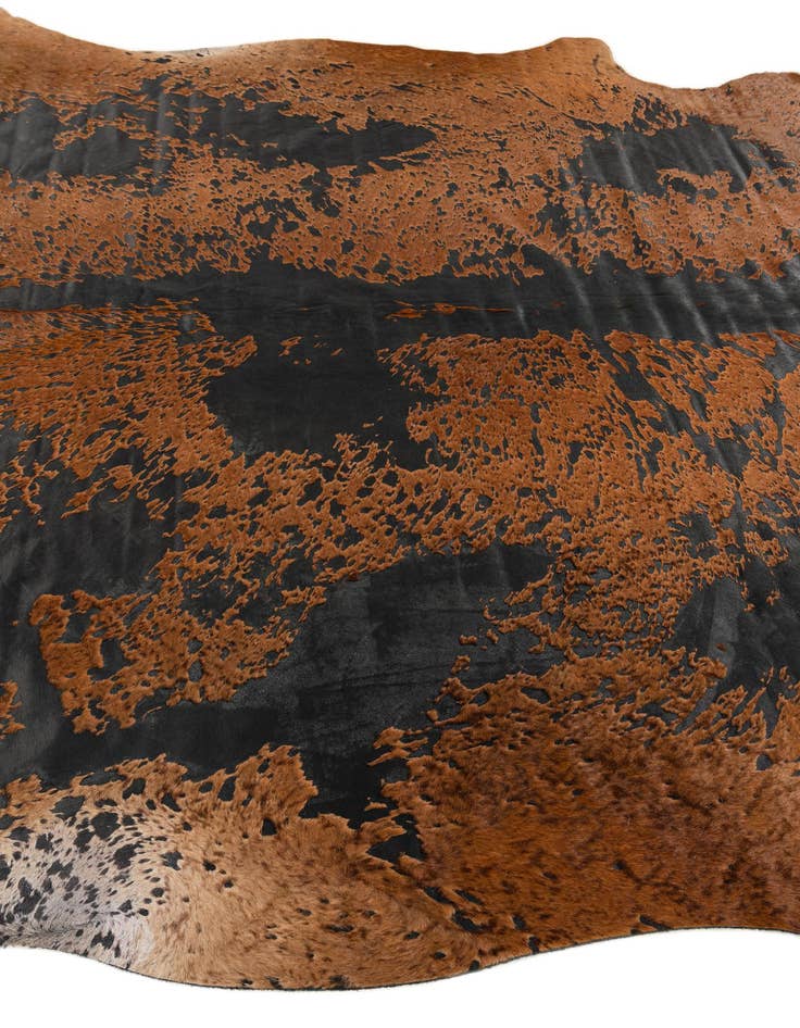 Detail image of 6' 8 x 6' 8 Cowhide Leather Square Rug