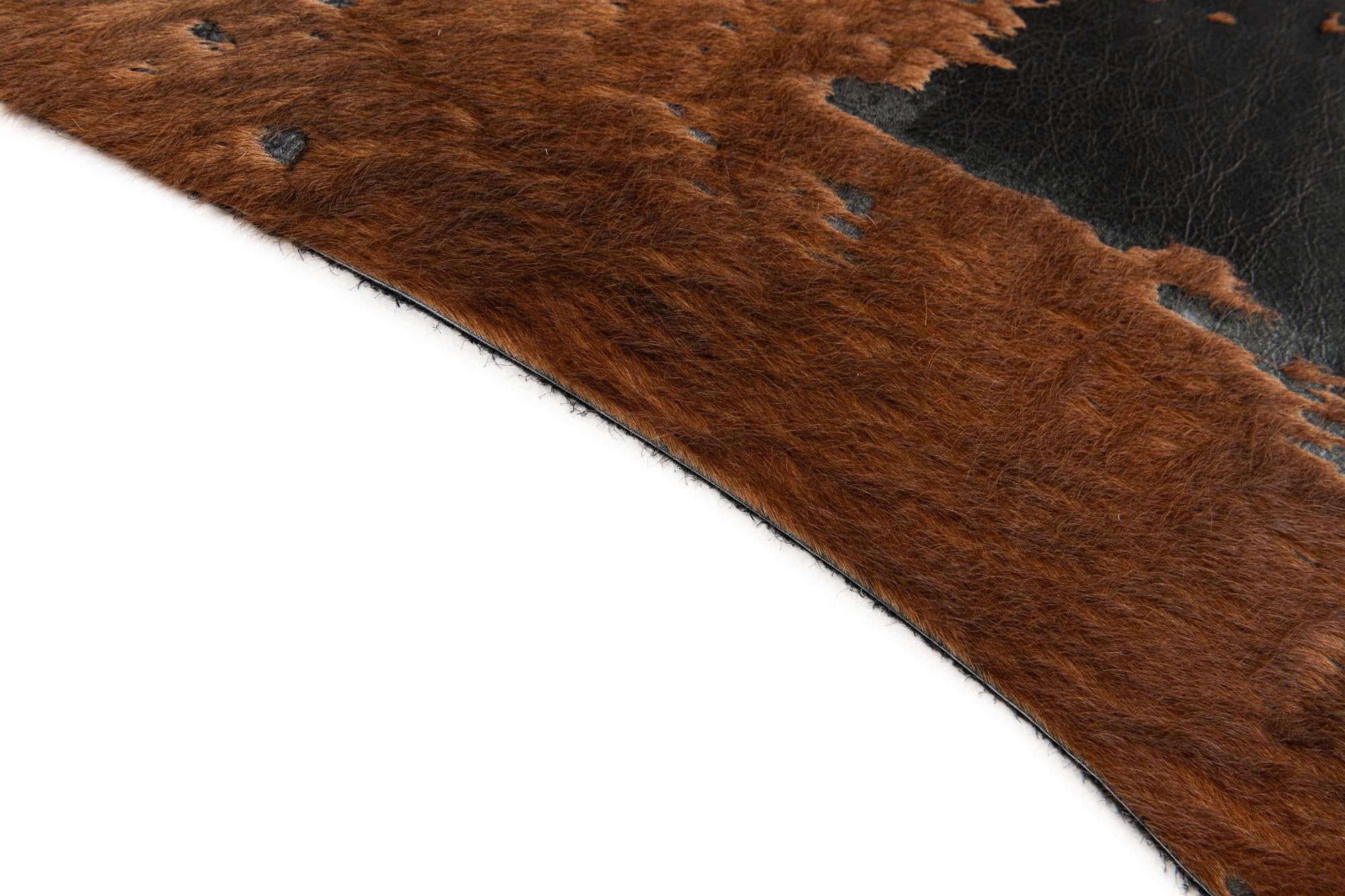 7' 8 x 7' 8 Cowhide Leather Square Rug