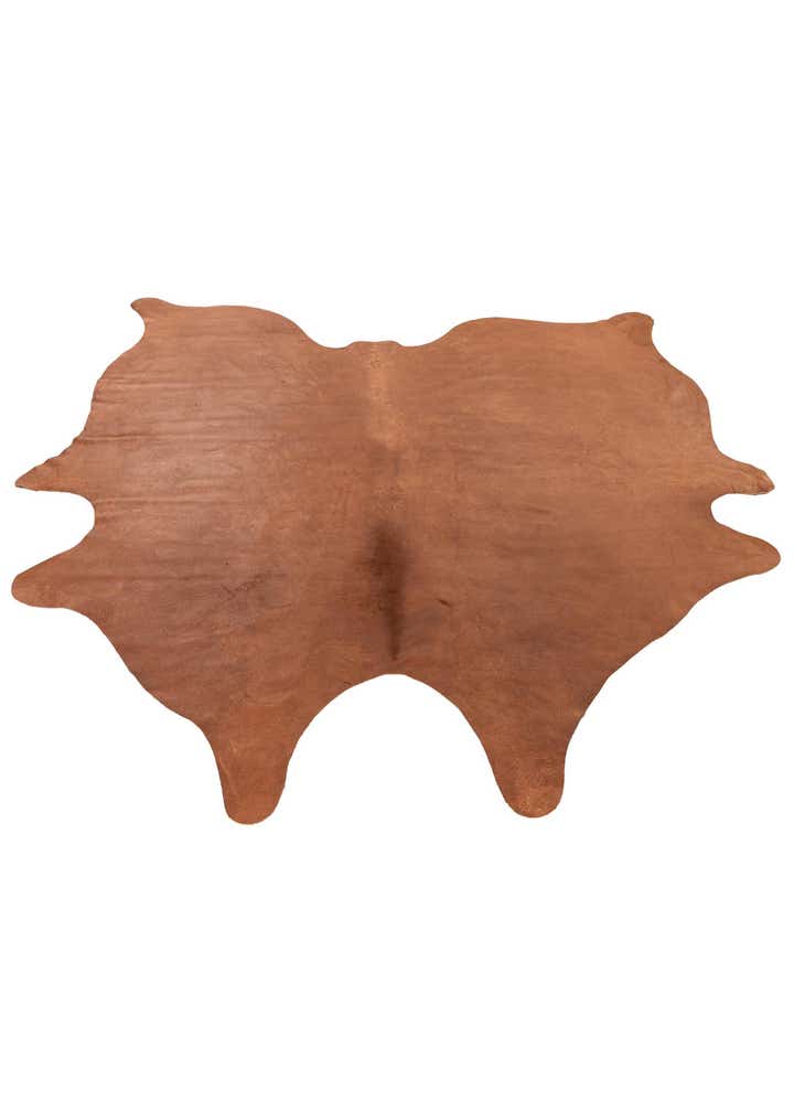 6' 6 x 6' 11 Cowhide Leather Square Rug