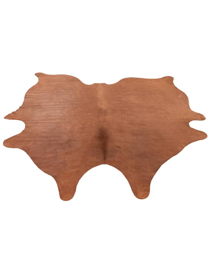 Detail image of 6' 6 x 6' 11 Cowhide Leather Square Rug