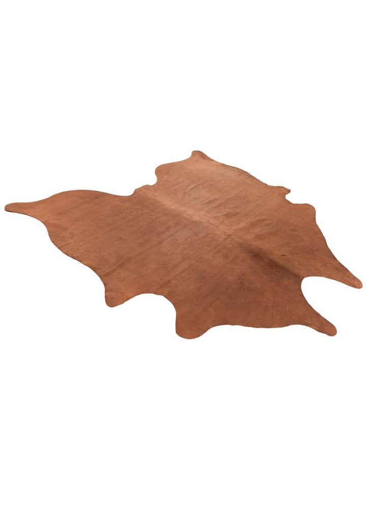 6' 6 x 6' 11 Cowhide Leather Square Rug