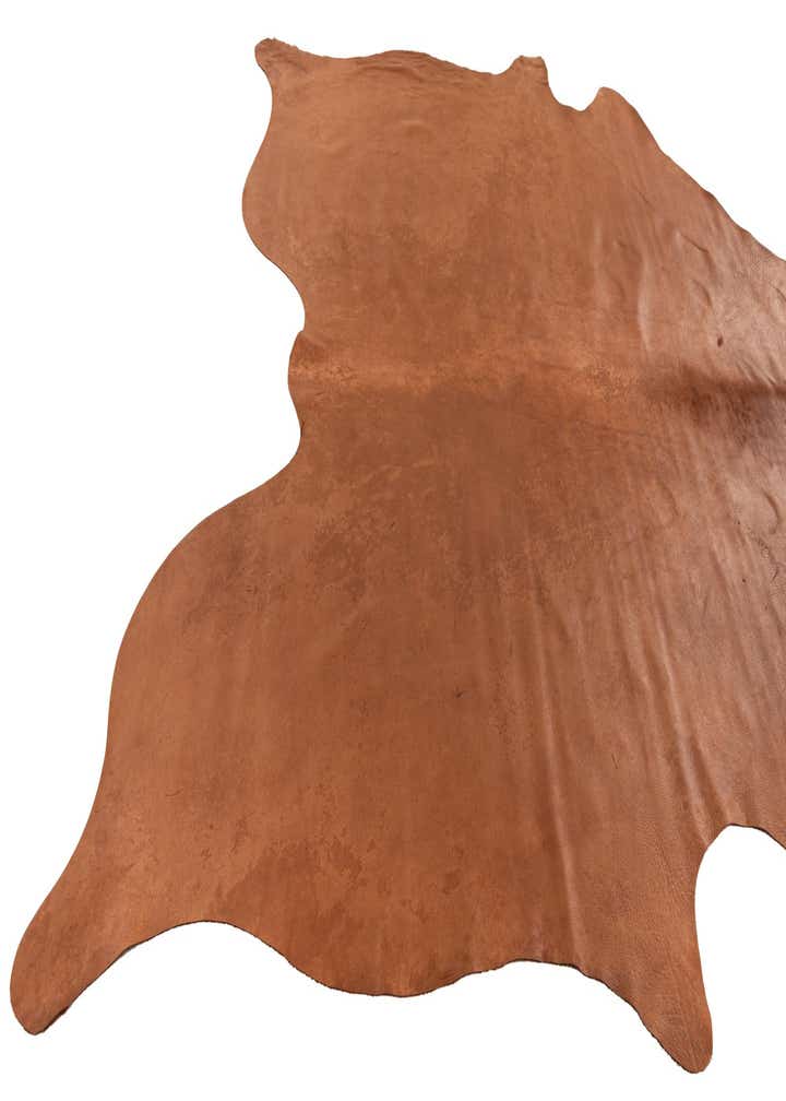 6' 6 x 6' 11 Cowhide Leather Square Rug