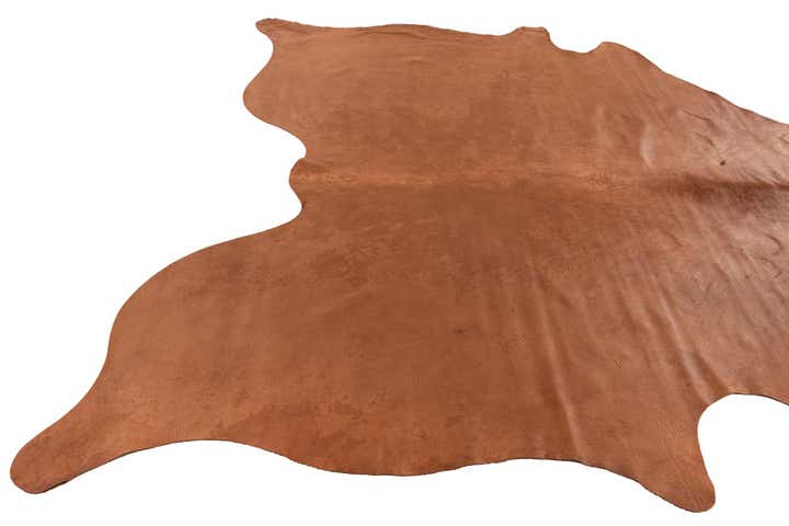 6' 6 x 6' 11 Cowhide Leather Square Rug