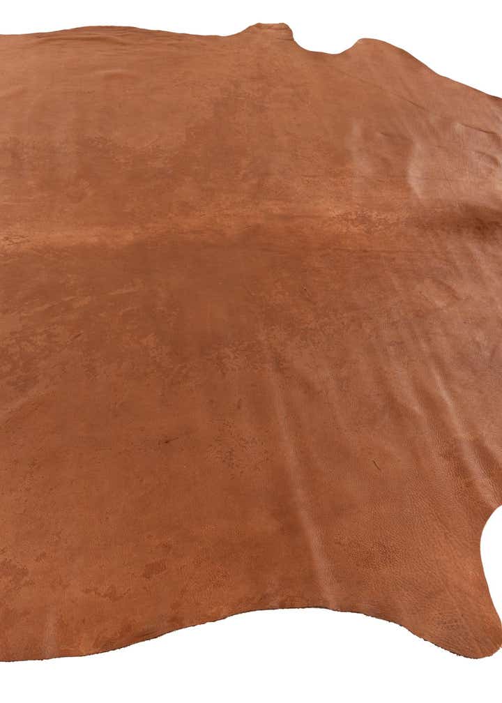 6' 6 x 6' 11 Cowhide Leather Square Rug