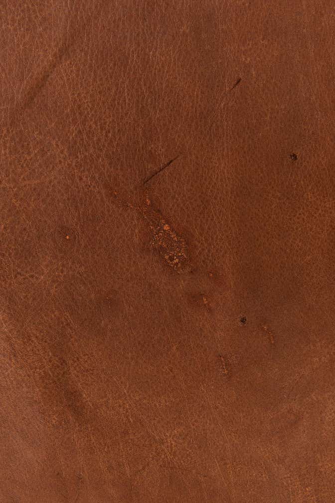 6' 6 x 6' 11 Cowhide Leather Square Rug