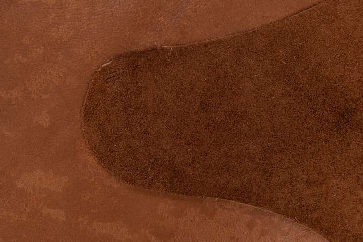 6' 6 x 6' 11 Cowhide Leather Square Rug