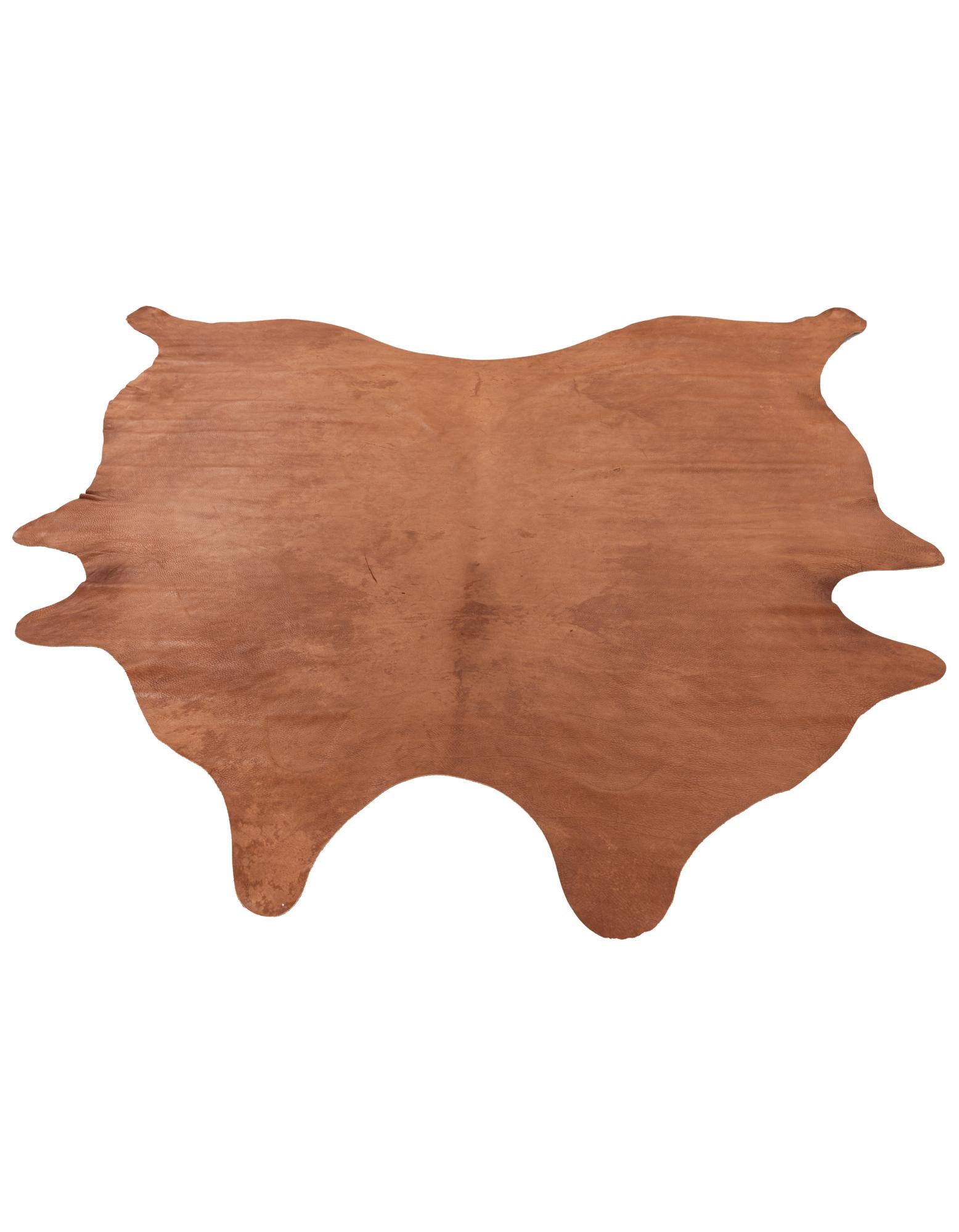 6' 1 x 6' 1 Cowhide Leather Square Rug
