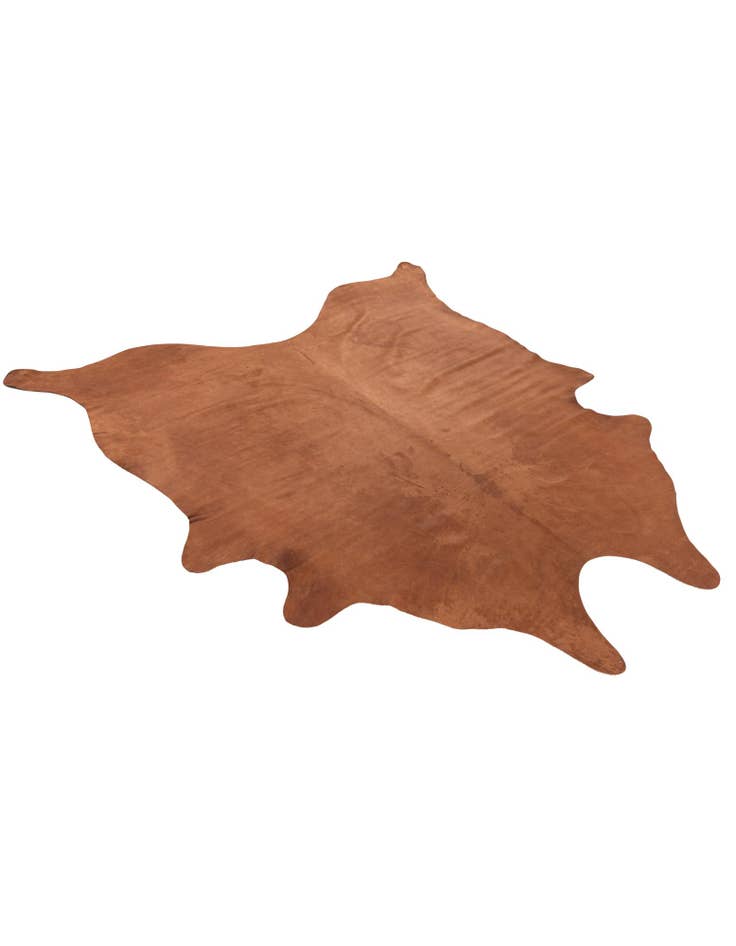 Detail image of 6' 1 x 6' 1 Cowhide Leather Square Rug